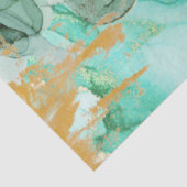 Papier voor de ontbinding van blauwe, groene en go (Detail)