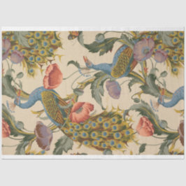 Papier voor de ontbinding van pacock en floral