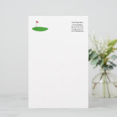 Papier voor de sjabloon van golfsport voor logo (Staand voorkant)