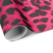 papier voor de zoete roze luipaard voor geschenken (Rol Hoek)