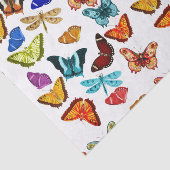 Papier voor drukweefsel met botervlieg (Detail)