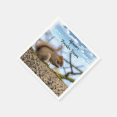 Papier voor eekhoorndozen servet (Hoek)