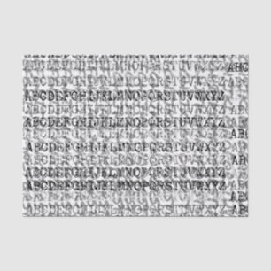 Papier voor grafisch alfabet-soep