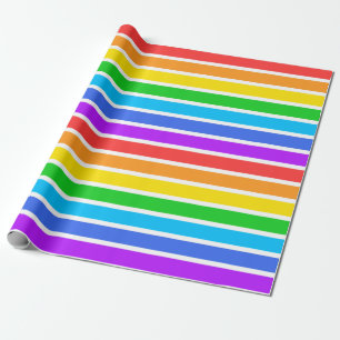Papier voor grote regenboog en witte strepen