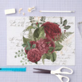  papier voor het kleuren van rode bloemen (Craft)