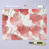 Papier voor het loskoppelen van rode  papies (Craft)