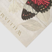 papier voor het loskoppelen van rode vlinder (Detail)