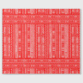 Papier voor het ompakken van rode modderkleding (Vlak)