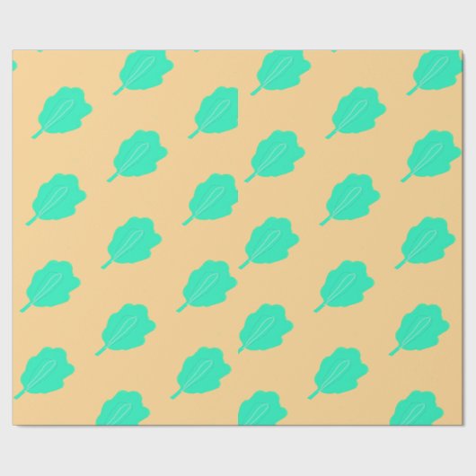 Papier voor het ompakken van Zee met turquoise Lea (Zoom)