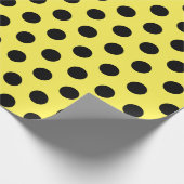 Papier voor het ompakken van zwarte en gele middel (Hoek)