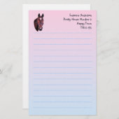 Papier voor het schrijven van paarden (Voorkant / Achterkant)