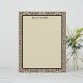 papier voor het schrijven van textielstoffen briefhoofd (Staand voorkant)