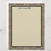 papier voor het schrijven van textielstoffen briefhoofd (Voorkant / Achterkant)