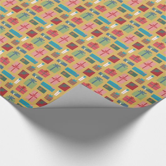 Papier voor het verpakken van Cadeaus (geel) (Hoek)