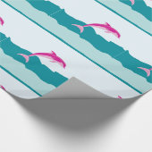 Papier voor het verpakken van dolfijnenthema's (Hoek)