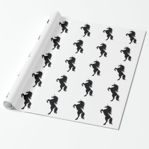 papier voor het verpakken van eenhoornsilhouetten