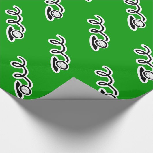 Papier voor het verpakken van golfthema's (Hoek)