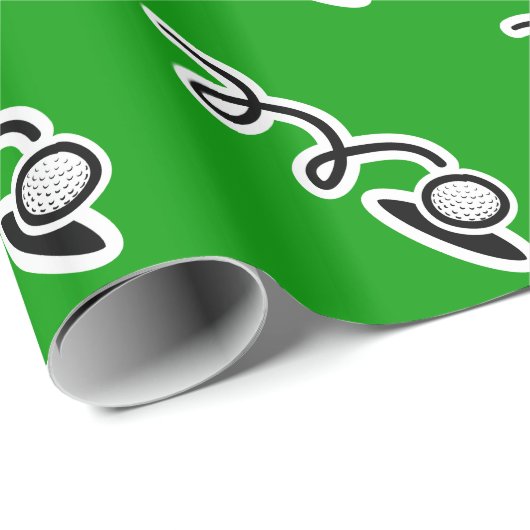 Papier voor het verpakken van golfthema's (Rol Hoek)