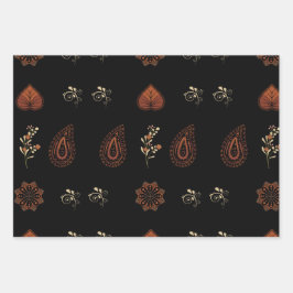 Papier voor het verpakken van paisley inpakpapier vel