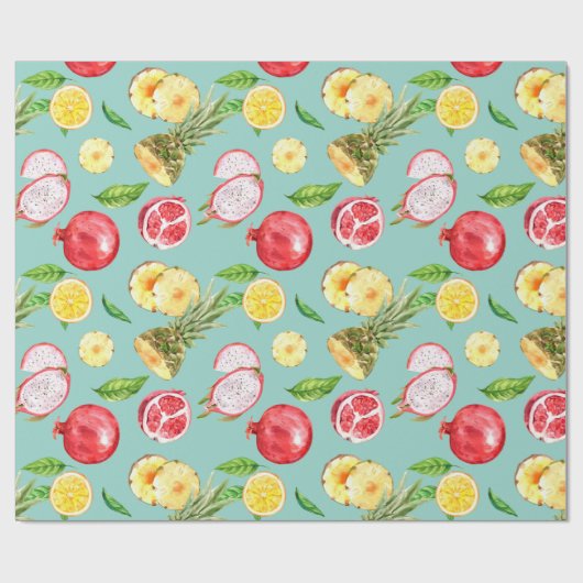 Papier voor het verpakken van tropische vruchten (Vlak)