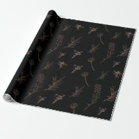 Papier voor het verpakken van zwarte en gouden fle