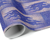 Papier voor het wikkelen van windhonden - blauw (a (Rol Hoek)