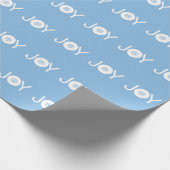 Papier voor jaloers kerstblauw ompakken (Hoek)