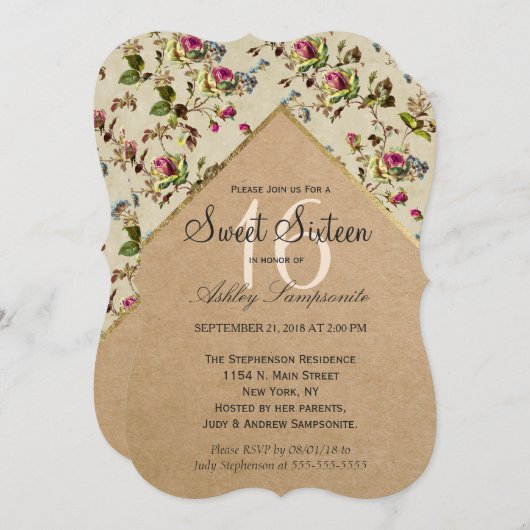 papier voor kartonnen en goudversiering kaart (Voorkant / Achterkant)