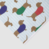 Papier voor kerstcadeautjes voor dachshund (Detail)