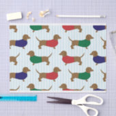 Papier voor kerstcadeautjes voor dachshund (Craft)