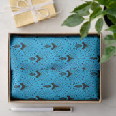 Papier voor kunststofpapier, zwart en blauw (Geschenk)