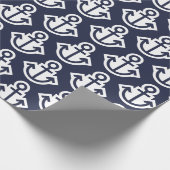 Papier voor marinescheepvaart en witte anker (Hoek)