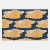 Papier voor onmiddellijke verpakking Reeks 3 Blauw Inpakpapier Vel (Voorkant 3)