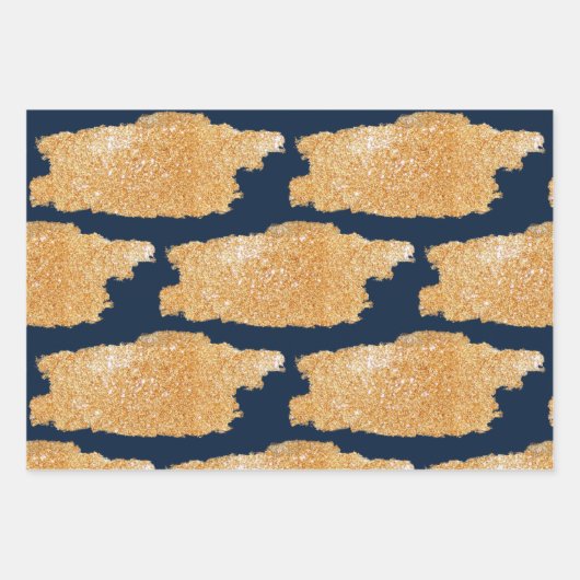 Papier voor onmiddellijke verpakking Reeks 3 Blauw Inpakpapier Vel (Voorkant 3)