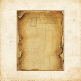  papier voor ontvang-ontvangst