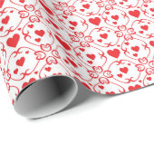 Papier voor ornamental Red Hearts (Rol Hoek)