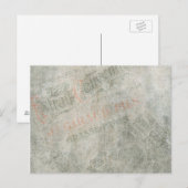 Papier voor  papier — Parisiaans reclameinkend Briefkaart (Voorkant / Achterkant)