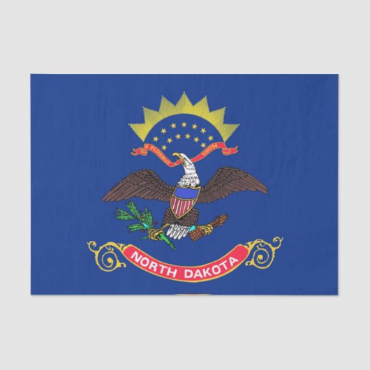 Papier voor patriottisch weefsel met vlag North Da (Voorkant)