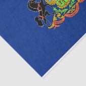 Papier voor patriottisch weefsel met vlag Pennsylv (Detail)