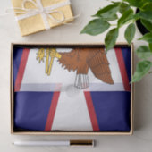 Papier voor patriottisch weefsel met vlag van Amer (Geschenk)