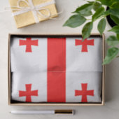 Papier voor patriottisch weefsel met vlag van Geor (Geschenk)