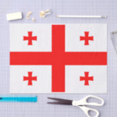 Papier voor patriottisch weefsel met vlag van Geor (Craft)