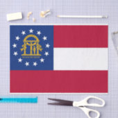 Papier voor patriottisch weefsel met vlag van Geor (Craft)