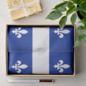 Papier voor patriottisch weefsel met vlag van Queb (Geschenk)