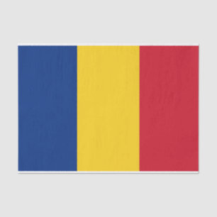 Papier voor patriottisch weefsel met vlag van Roem