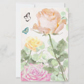 Papier voor persoonlijk Briefpapier Roos (Achterkant)