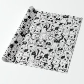 Papier voor puppy Pattern-overvulling (Uitgerold)