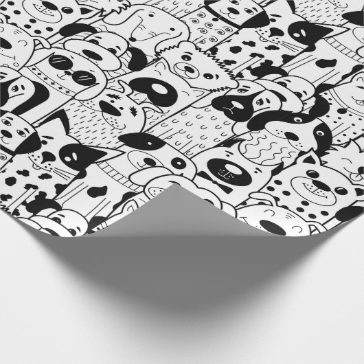 Papier voor puppy Pattern-overvulling (Hoek)