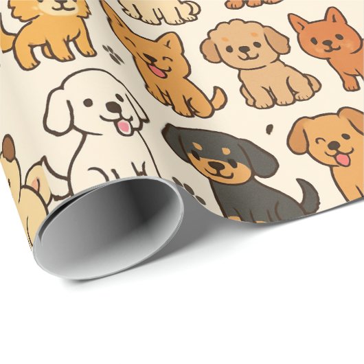 Papier voor puppy Wrapping (Rol Hoek)