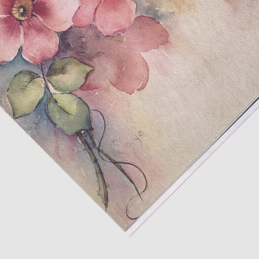 Papier voor roze doghoutweefsel (Detail)